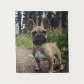 French Bulldog Throw Pillow Wandkleed (Voorkant)