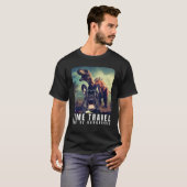French Bulldog Time Travel Can Be Dangerous French T-shirt (Voorkant volledig)