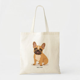 French Bulldog Tote Bag Playful Illustrated Dog