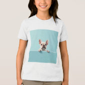 French Bulldog Tri-Blend Shirt (Voorkant)