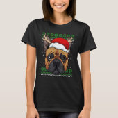 French Bulldog Ugly Christmas Pajama Cute Dog Antl T-shirt (Voorkant)