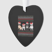 French Bulldog Ugly Christmas Sweater Essential T- Ornament (voorkant)