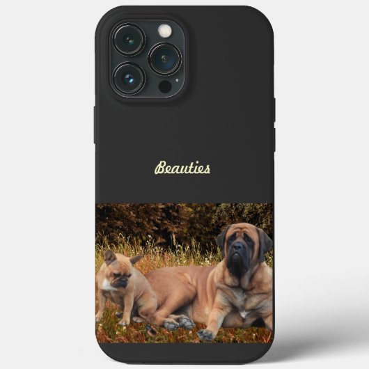 French Bulldog und Mastiff Freunde Case-Mate iPhone Case (Achterkant)