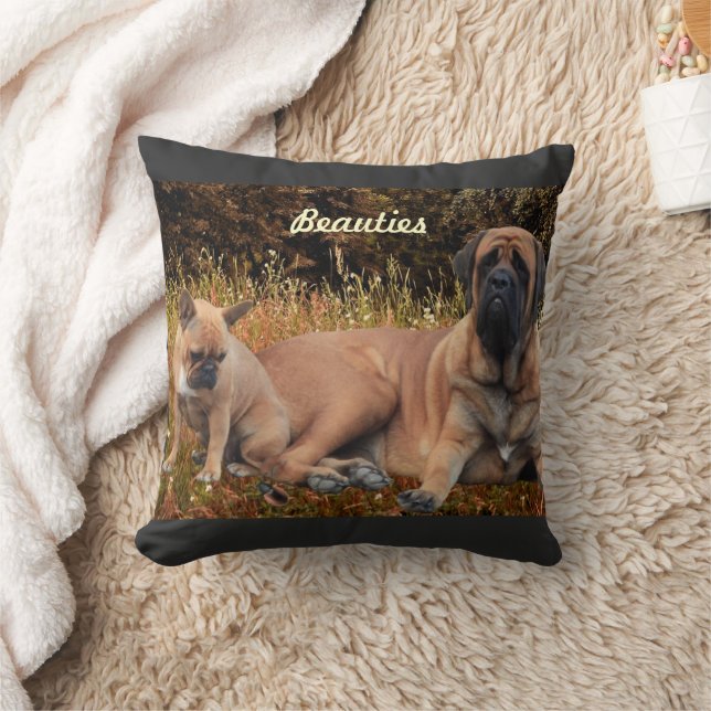 French Bulldog und Mastiff Freunde Kussen (Deken)