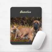 French Bulldog und Mastiff Freunde Muismat (Met muis)