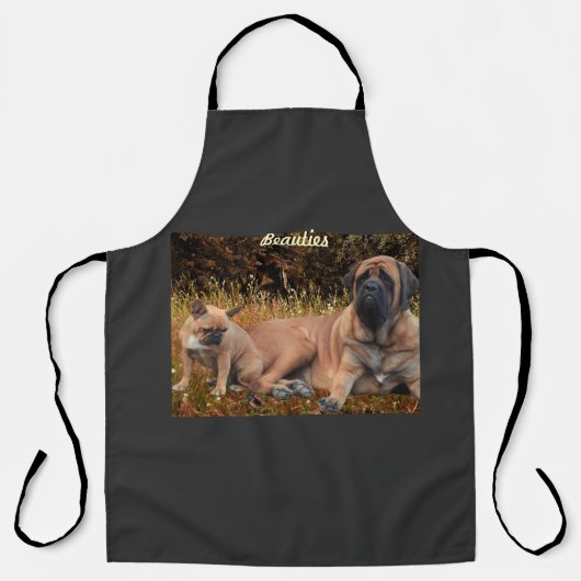 French Bulldog und Mastiff Freunde Schort (Voorkant)