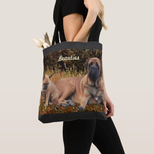 French Bulldog und Mastiff Freunde Tote Bag (Dichtbij)