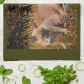 French Bulldog und Mastiff Freundschaft Theedoek (Gevouwen)