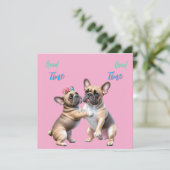French Bulldog  verliebt Valentinstag  (Staand voorkant)