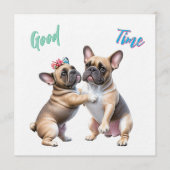 French Bulldog  verliebt Valentinstag  Kaart (Voorkant)