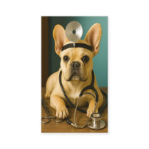 French Bulldog Vet Doctor Cute Puppy Business Card