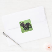 French Bulldog Vierkante Sticker (Envelop)
