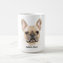 French Bulldog Watercolor Coffee Mug Neutral Dog
