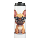 French Bulldog Wearing Glasses Copy Thermosbeker (Voorkant)