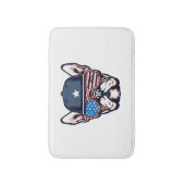 French Bulldog Weekend Party 4 juli Badmat (Voorkant Verticaal)