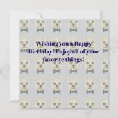 French Bulldog with bowtie Kaart (Achterkant)