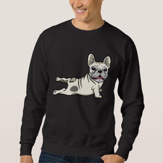 French Bulldog Yoga Frenchie Namaste Men Trui (Voorkant)