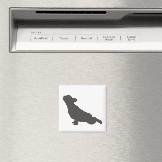 French Bulldog Yoga Pose Magneet (Insitu (Vaatwasser))