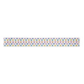 French Bulldogs Fun Animated Multicoloured Ribbon Satijnen Lint (Voorkant)