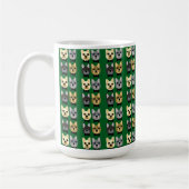 French Bulldogs Green Koffiemok (Links)