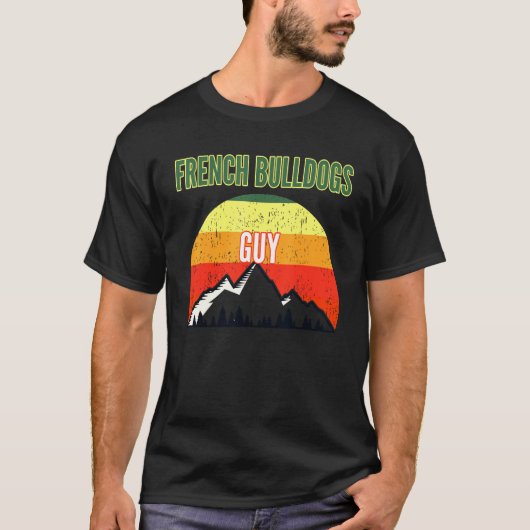 French Bulldogs Guy T-shirt (Voorkant)