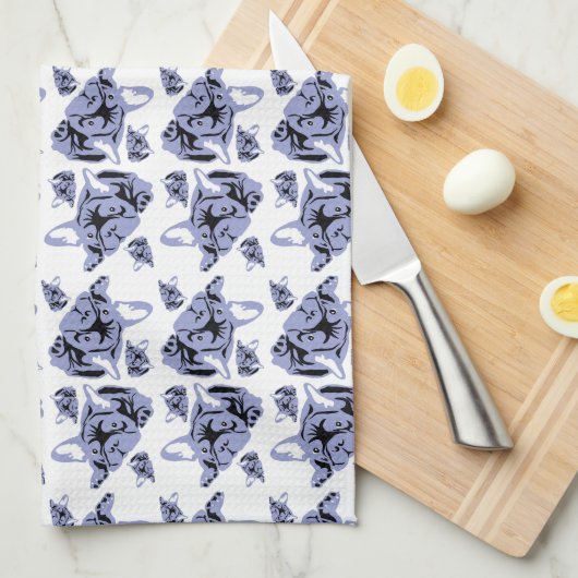 French Bulldogs Theedoek (Quarter Fold)