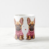 French Bulldogs Valentine's Day Koffiemok (Center)