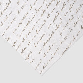 French Café Conversations Gold Words and Phrases T Tissuepapier (Detail)