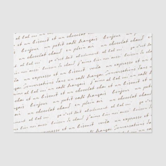 French Café Conversations Gold Words and Phrases T Tissuepapier (Voorkant)