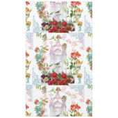 French chic, country rustic, floral pattern, roses tafelkleed (Voorkant)