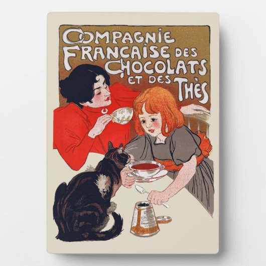 French Chocolate Party Steinlen Art Fotoplaat (voorkant)