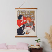 French Chocolate Party Steinlen Art Hangend Wandkleed (Slaapkamer)