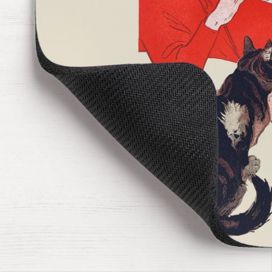 French Chocolate Party Steinlen Art Muismat (Hoek)