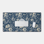 French Classic Toile Vintage Traditions Monogram  Bureaumat (Keyboard & Muis)