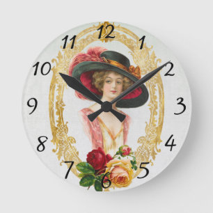 French Clock Vintage Ronde Klok