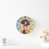 French Clock Vintage Ronde Klok (Huis)