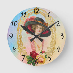 French Clock Vintage Ronde Klok