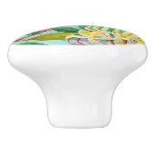 French Country Decor Honeysuckle Flowers Keramische Knop (Zijkant)