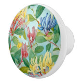 French Country Decor Honeysuckle Flowers Keramische Knop (Rechts)