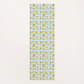 French Country Lemon Blue Tile Pattern Yogamat (Voorkant)