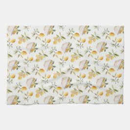 French Country Lemon Pattern Theedoek