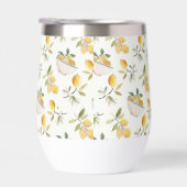 French Country Lemon Pattern Thermal Wine Tumbler (Rechts)