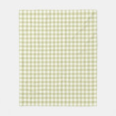 French Country Meadow Gingham - salie groen plaid. Fleece Deken (Voorkant)