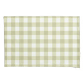 French Country Meadow Gingham - salie groen plaid. Kussensloop (Voorkant)