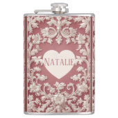 French Country Opulent Baroque Scrollwork Grandeur Heupfles (Voorkant)