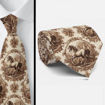 French Countryside Horses Toile De Jouy Pattern Stropdas<br><div class="desc">Brown French Countryside Horses Toile de Jouy Neck Tie Elevate your formalwear with timeless European charm. This elegant neck tie features a classic toile de Jouy pattern inspired by the romantic landscapes and horses of the French countryside. Rendered in rich brown tones on a soft neutral backdrop, the detailed pastoral...</div>