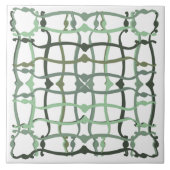 French countryside sage green tile tegeltje (Voorkant)
