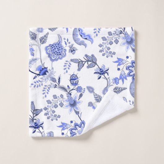 French County Blue Bad Handdoek (Wasdoekje)