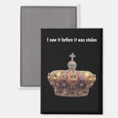 French Crowned Jewels Before Theft Magneet (Voorkant / Achterkant)