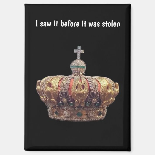 French Crowned Jewels Before Theft Magneet (Voorkant)